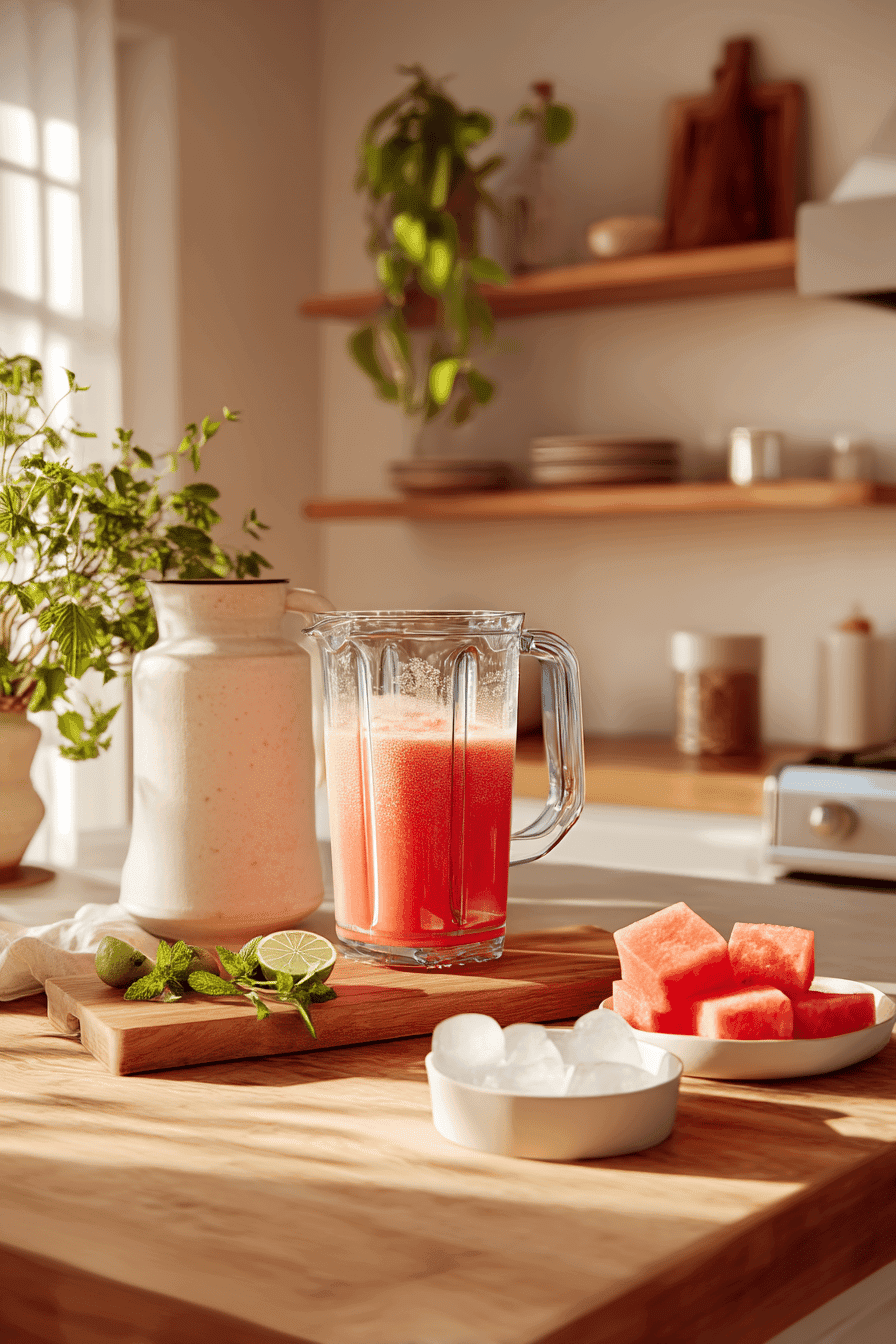 Watermelon Lime Spritzers