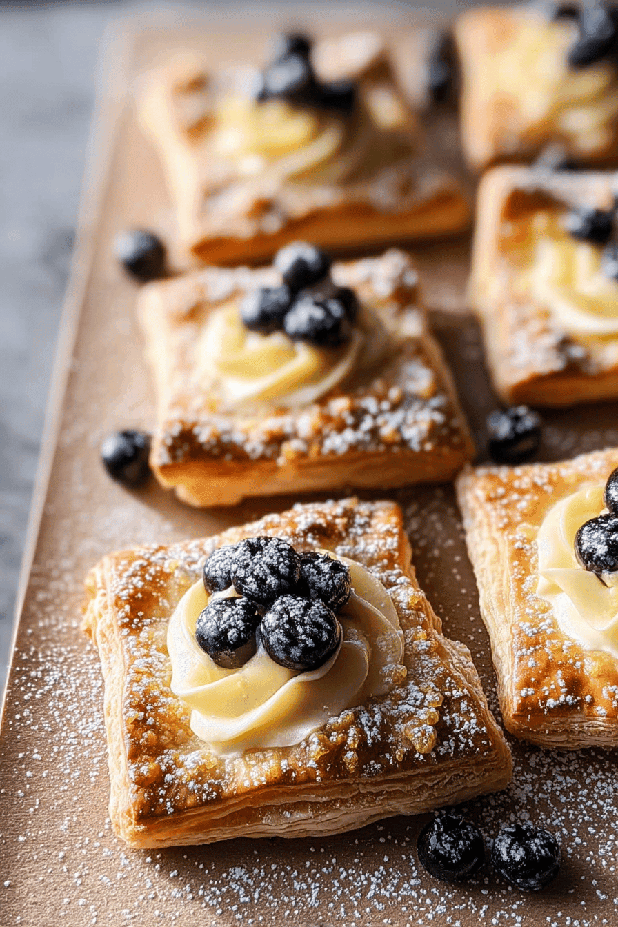 Blueberry Lemon Cream Pastries