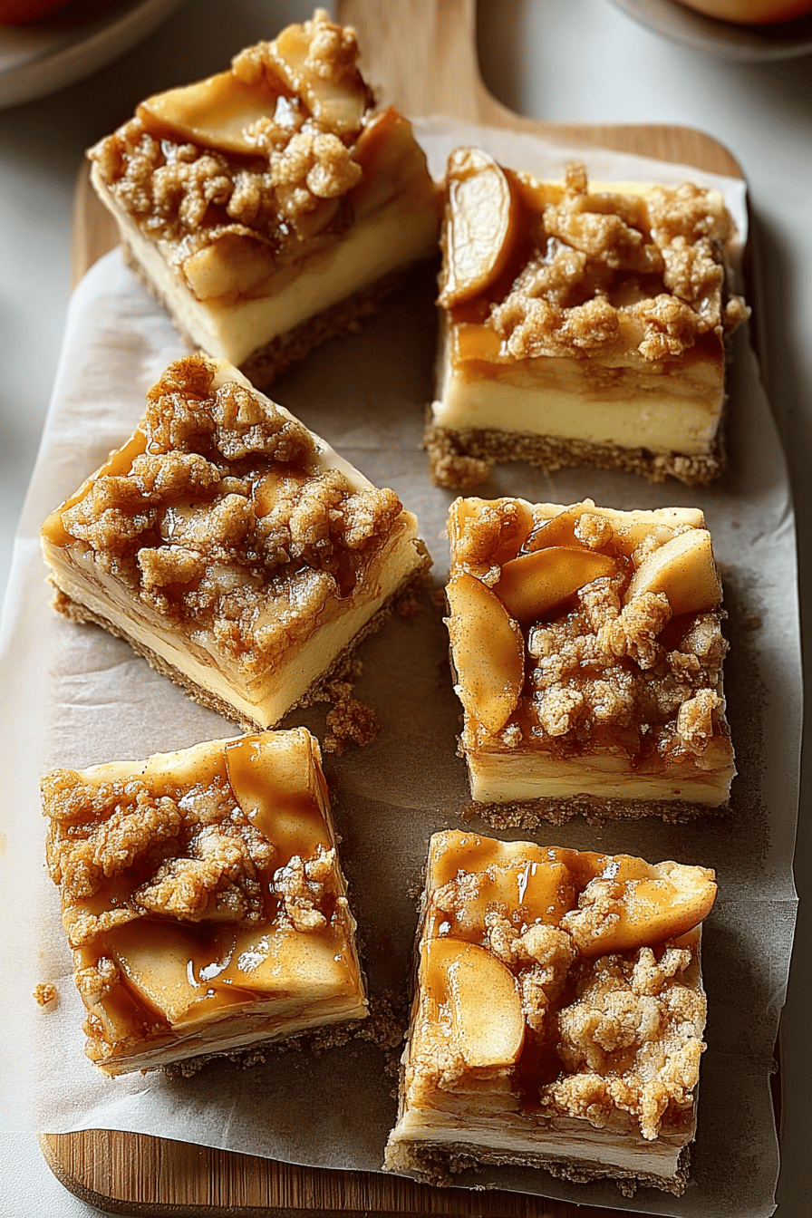 Caramel Apple Cheesecake Bars