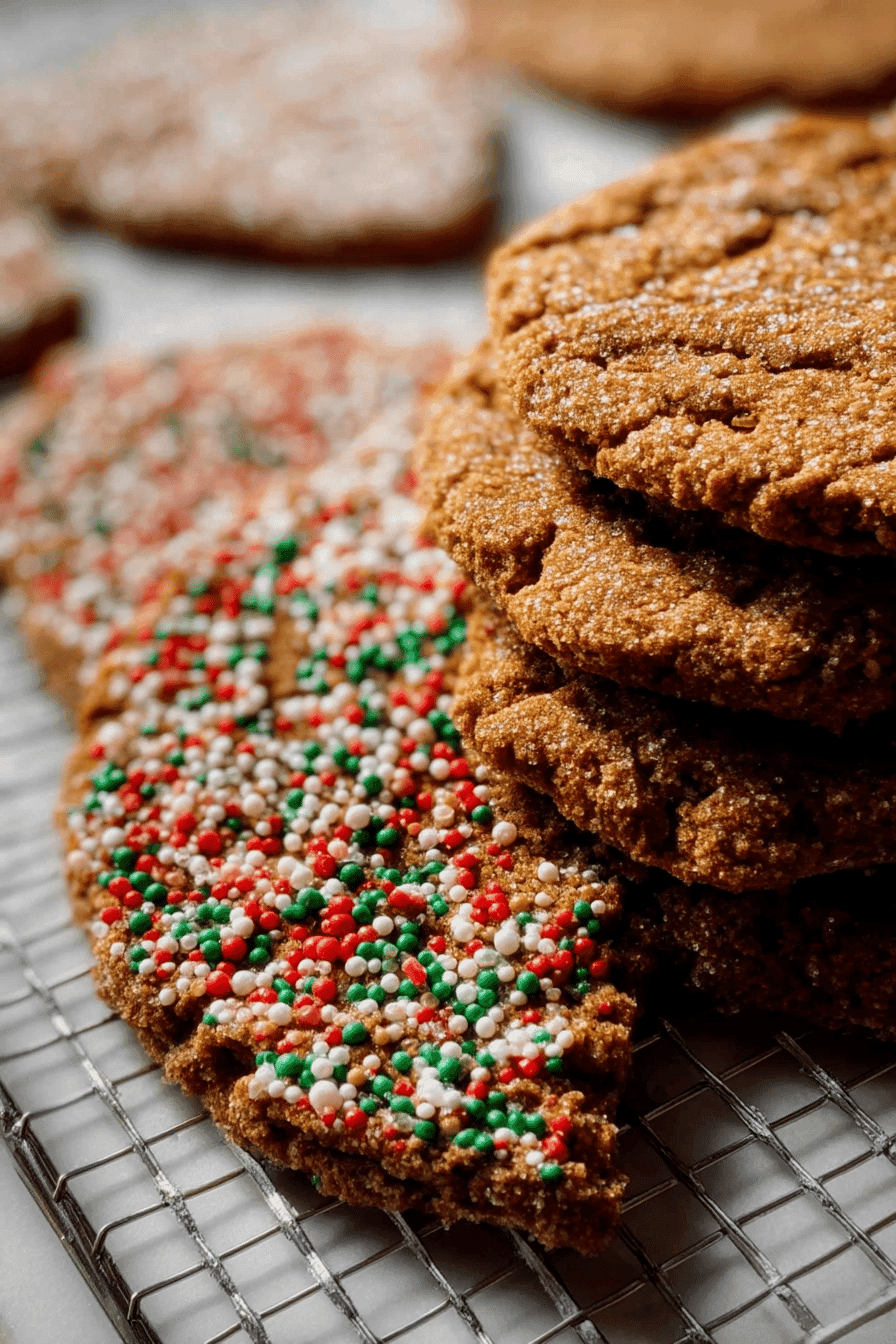 Chewy Gingerbread Sprinkle Cookies With Warm Spice And A Festive Touch 7 Chewy Gingerbread Sprinkle Cookies