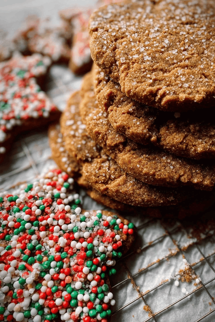 Chewy Gingerbread Sprinkle Cookies With Warm Spice And A Festive Touch 6 Chewy Gingerbread Sprinkle Cookies