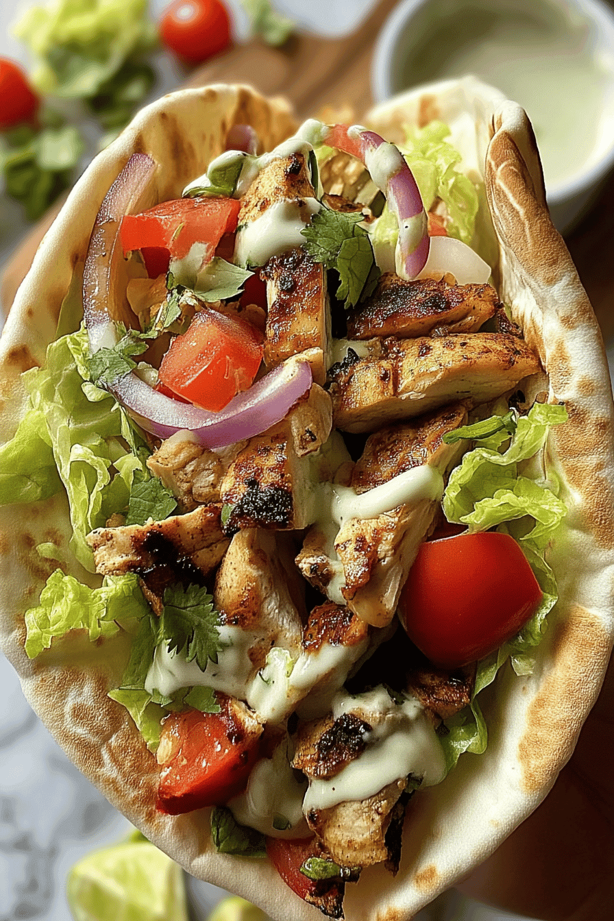 Chicken Shawarma Wrap Sandwich