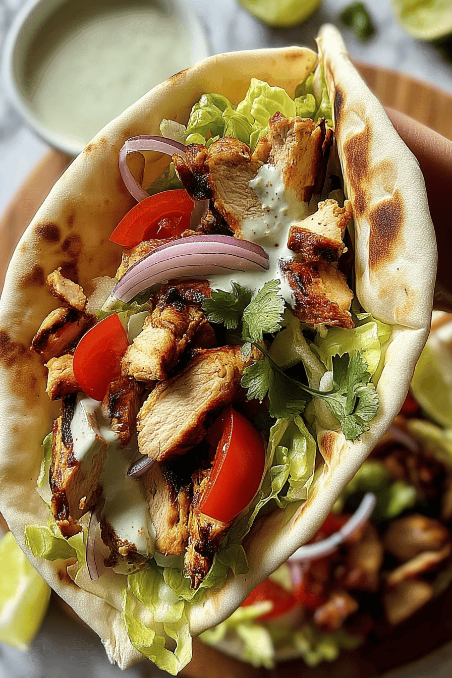 Chicken Shawarma Wrap Sandwich