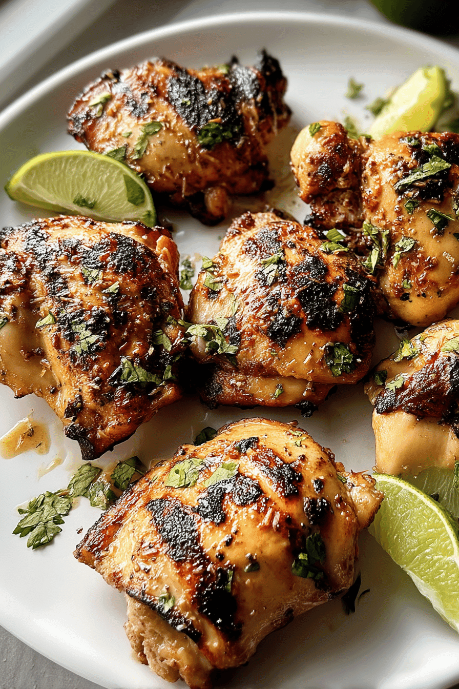 Coconut Lime Grilled Chicken Thighs