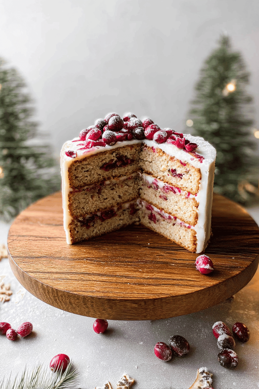 Cranberry White Christmas Cake Recipe With Festive Flavors And A Light, Buttery Crumb 7 Cranberry White Christmas Cake