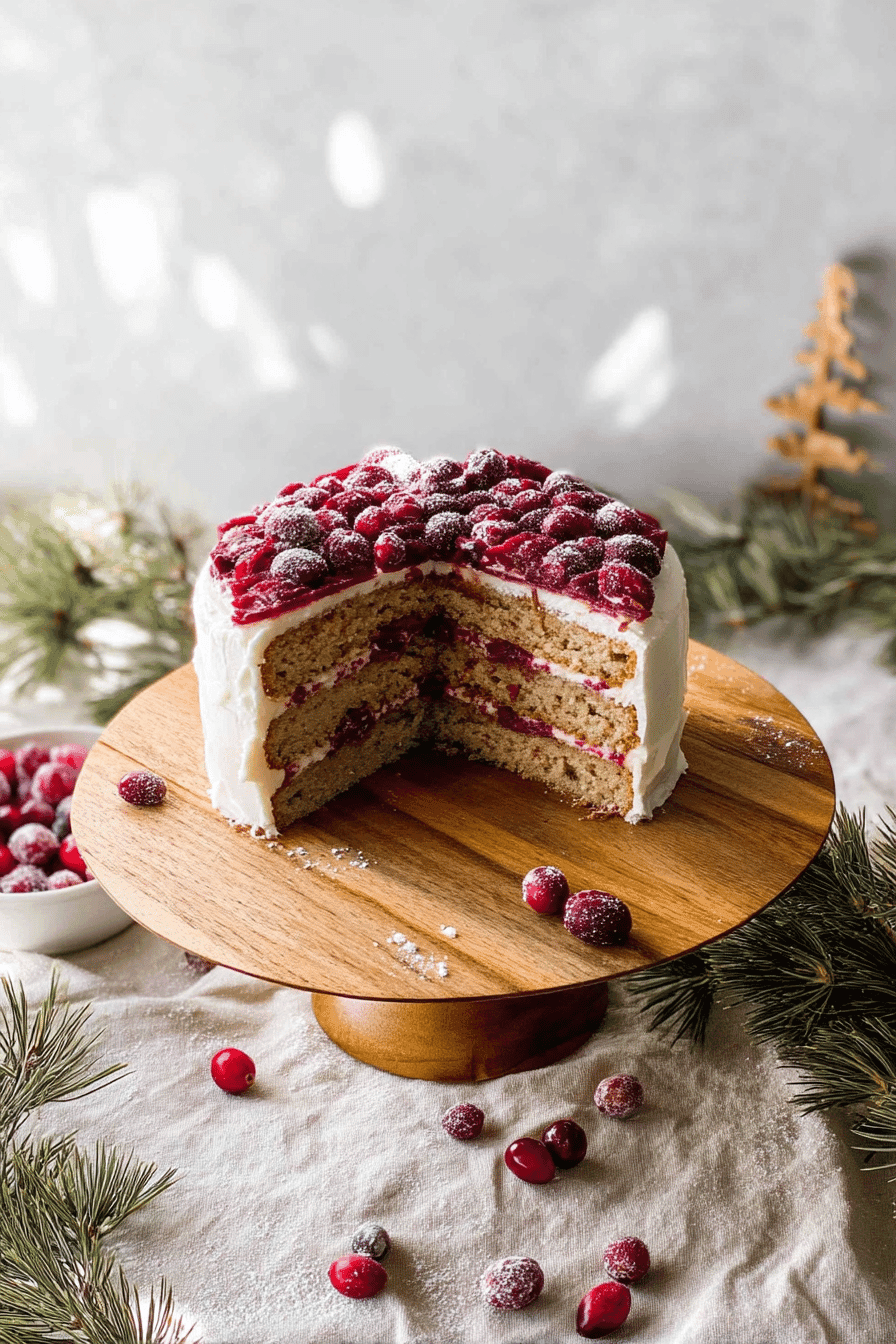 Cranberry White Christmas Cake Recipe With Festive Flavors And A Light, Buttery Crumb 6 Cranberry White Christmas Cake