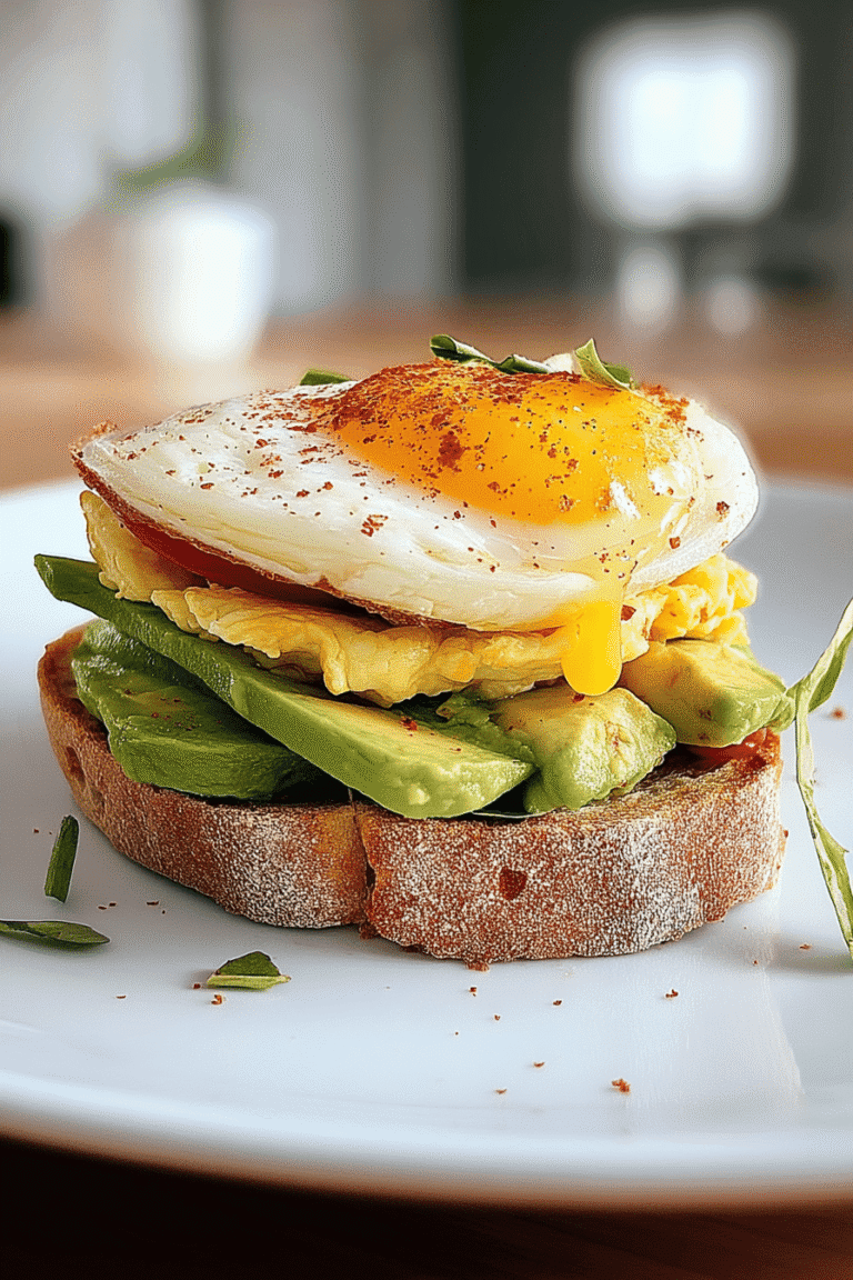Egg And Avocado Breakfast Sandwich 2.Png