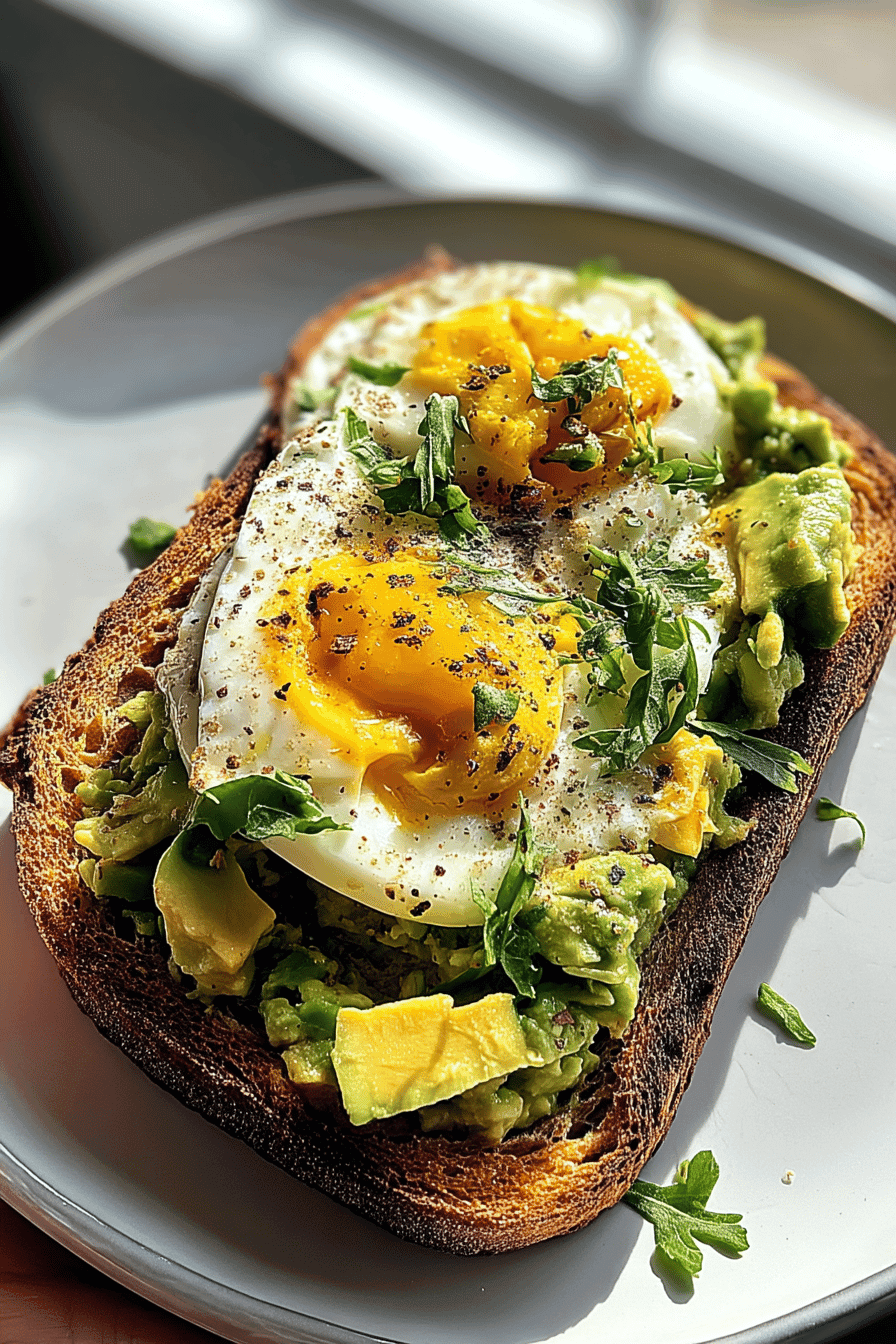 Egg And Avocado Breakfast Sandwich