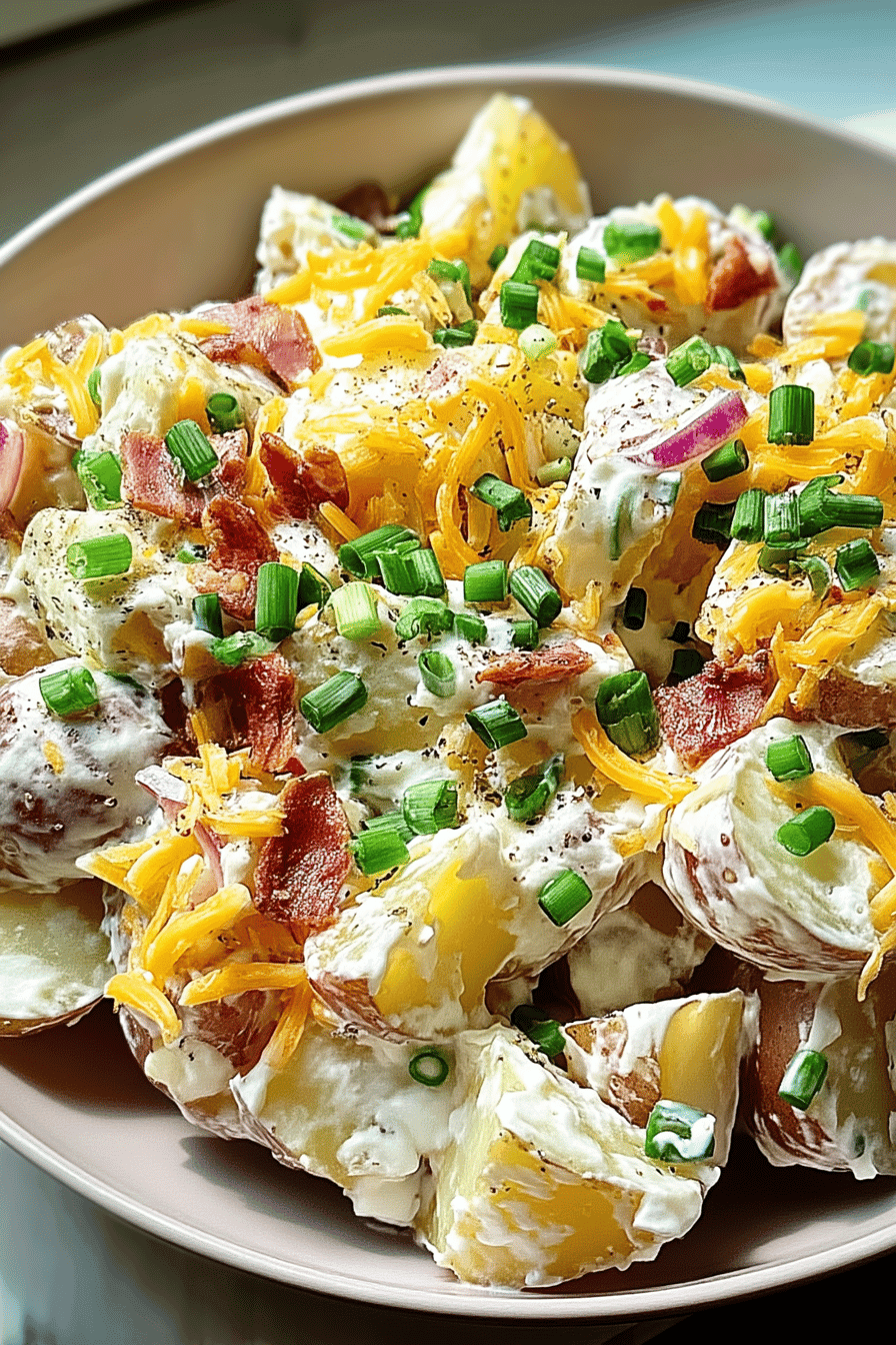 Fathers Day Baked Potato Salad