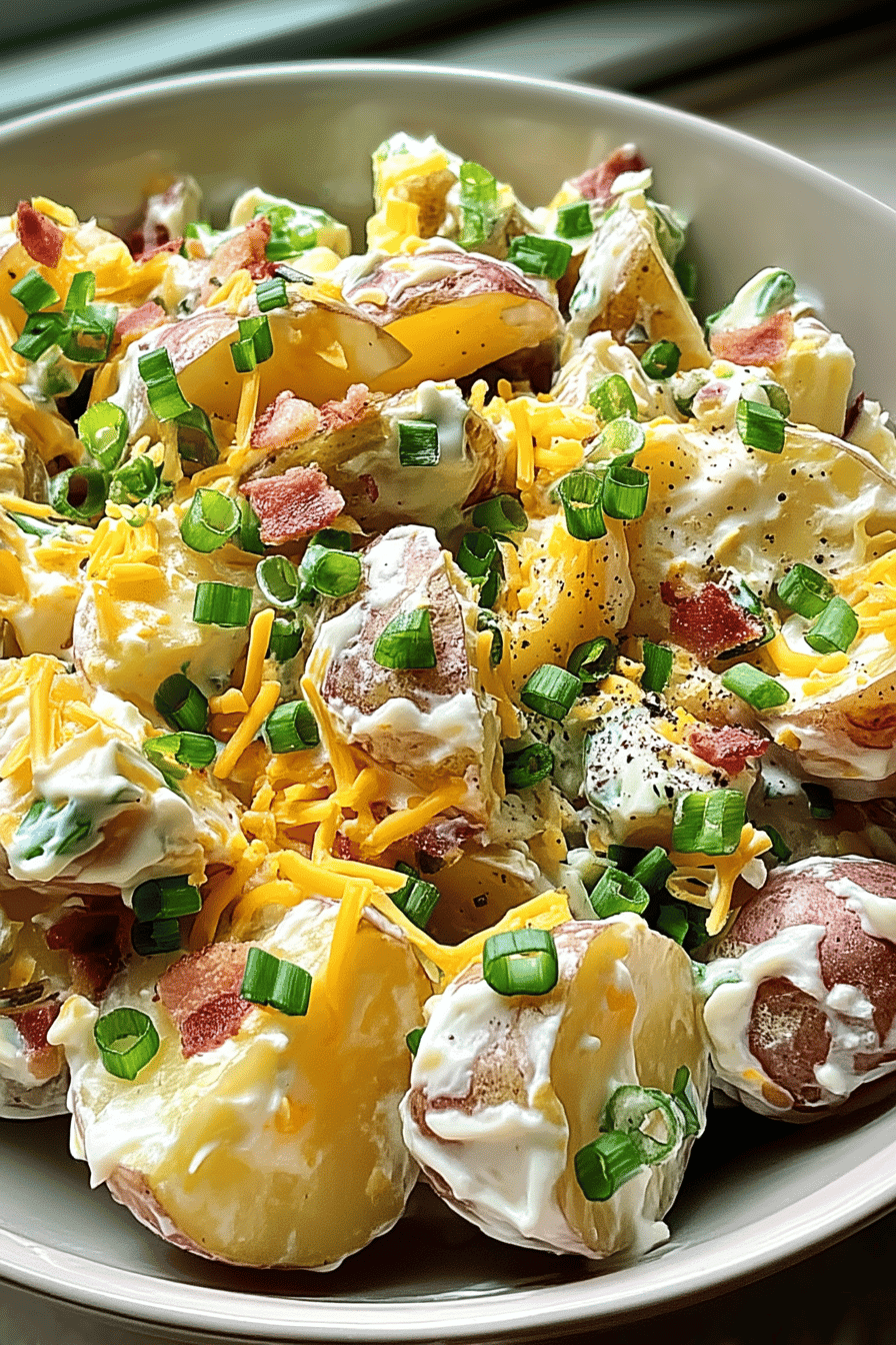 Fathers Day Baked Potato Salad
