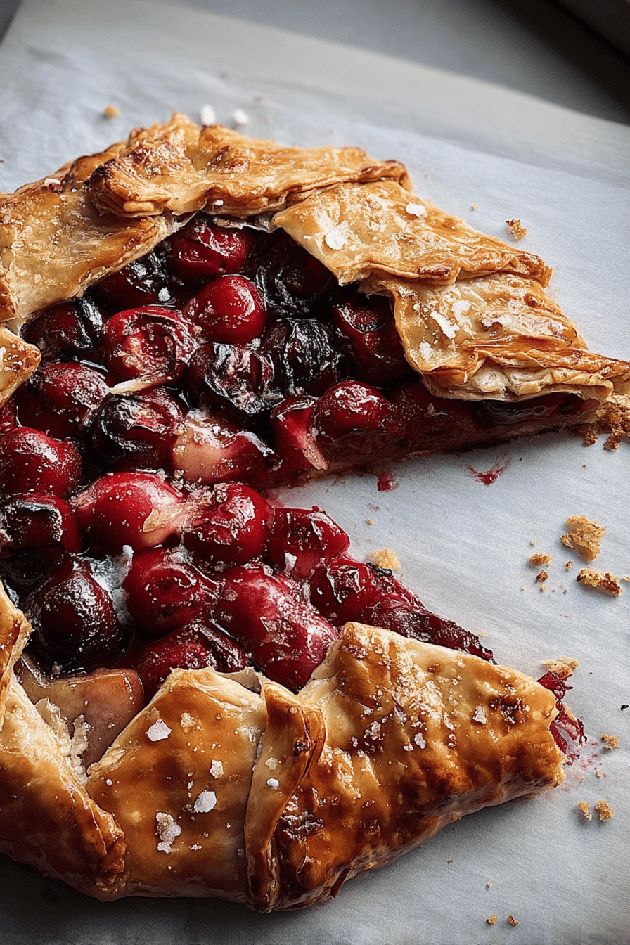 Fresh Cherry Galette Recipe