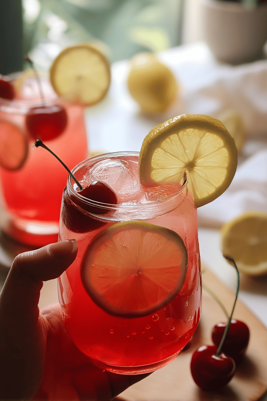 Fresh Cherry Lemonade Recipe