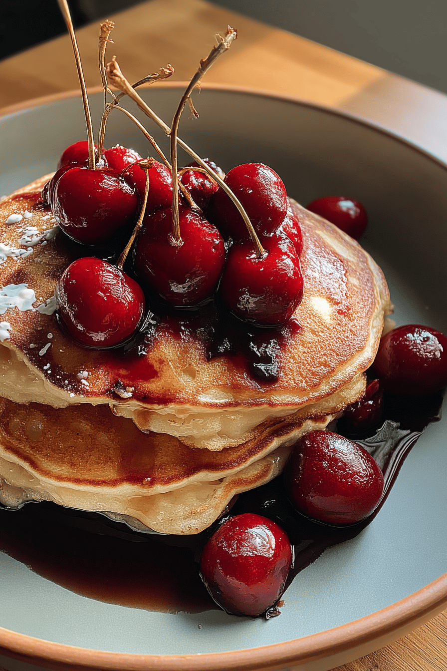Fresh Cherry Pancakes Recipe Simple Buttermilk Style 7 Fresh Cherry Pancakes Recipe