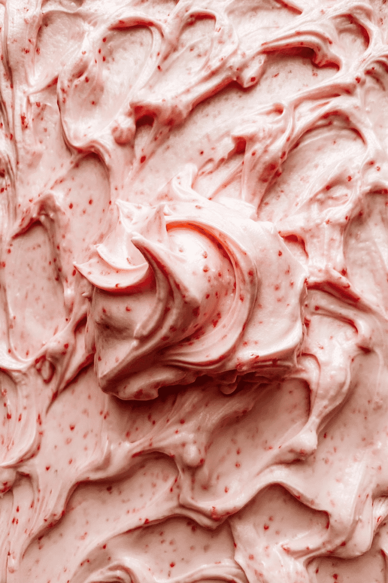 Fresh Strawberry Cream Cheese Frosting Recipe For Cakes, Cupcakes, And More 8 Fresh Strawberry Cream Cheese Frosting 2.Png