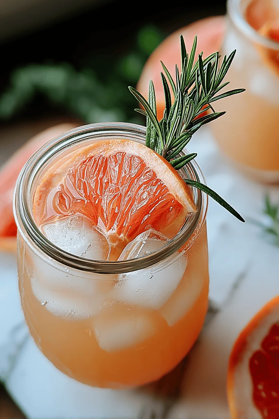 Grapefruit Rosemary Spritzer