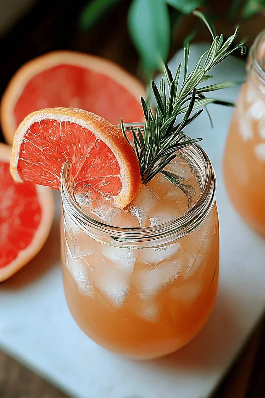 Grapefruit Rosemary Spritzer