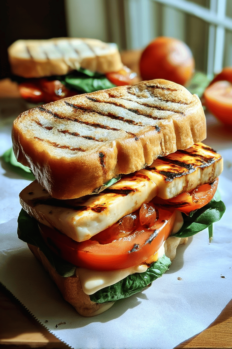 Grilled Halloumi Sandwich