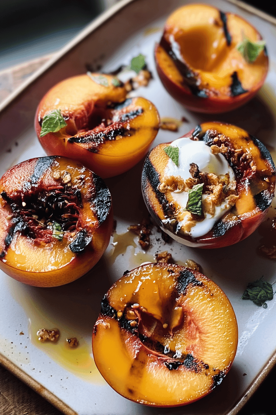 Grilled Nectarines