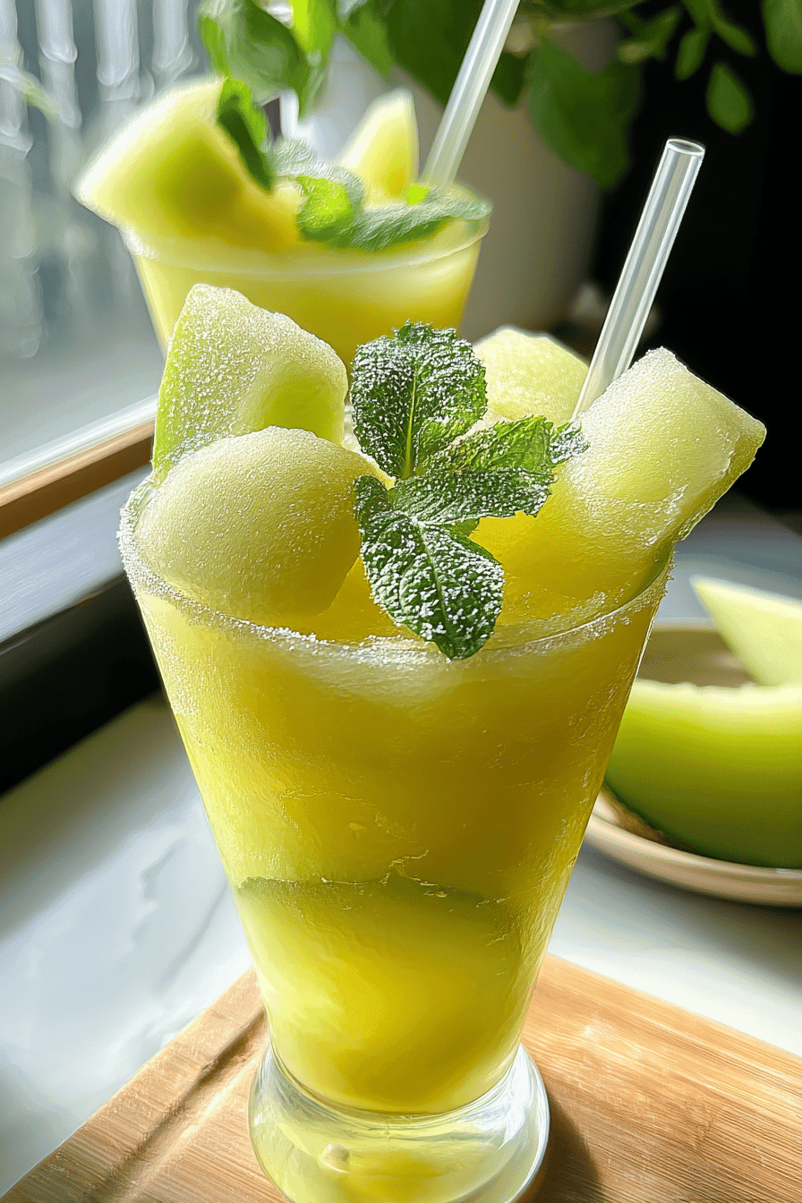 Honeydew Melon Summer Drink
