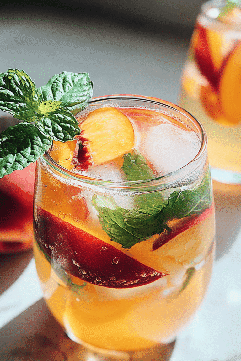 Infused Water With Peach And Mint 2.Png