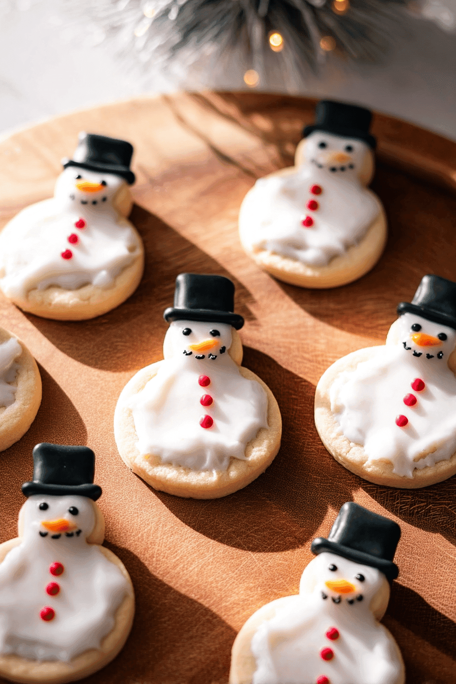 Melting Snowman Cookies