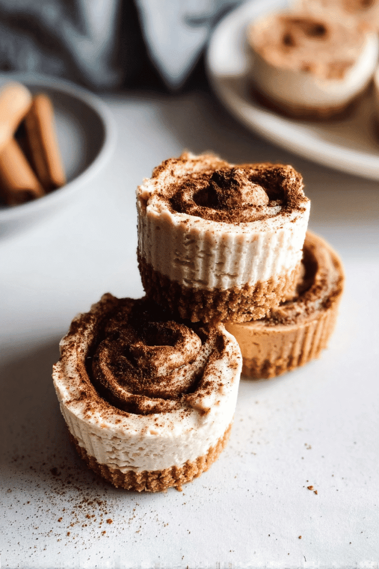 Mini No Bake Cinnamon Roll Cheesecakes 2.Png