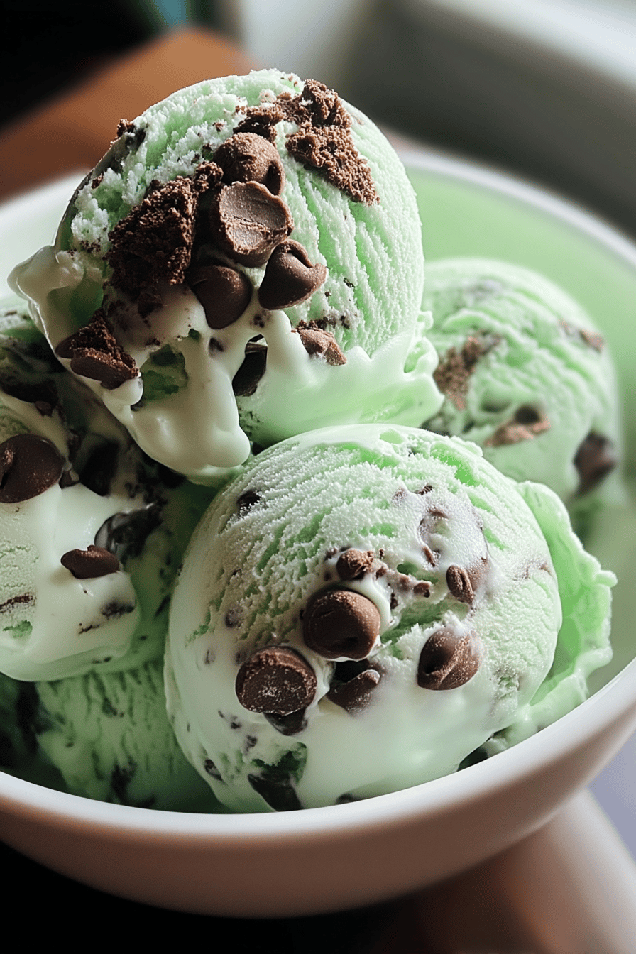 Mint Chocolate Chip Ice Cream