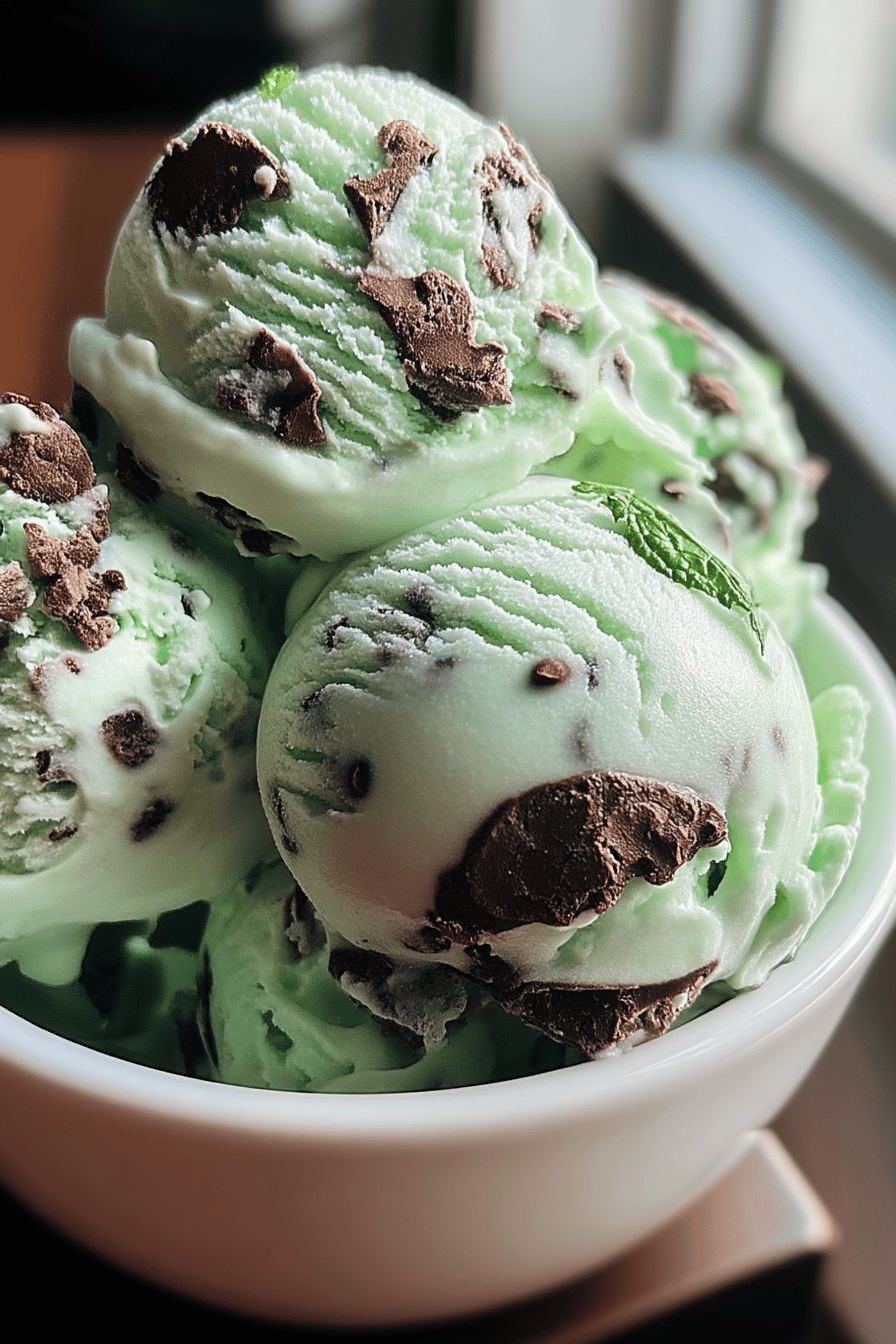 Mint Chocolate Chip Ice Cream