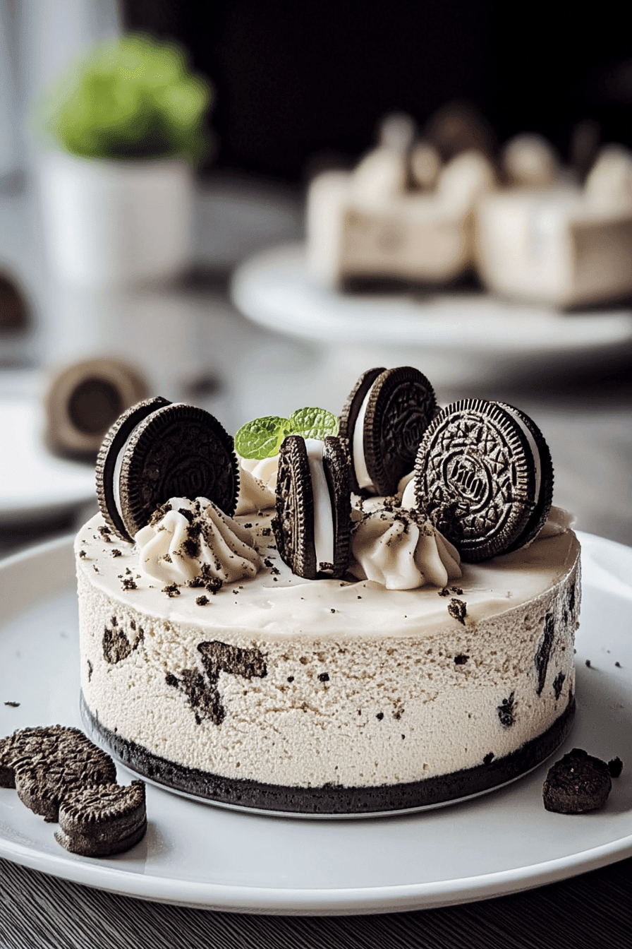 No Bake Oreo Cheesecake