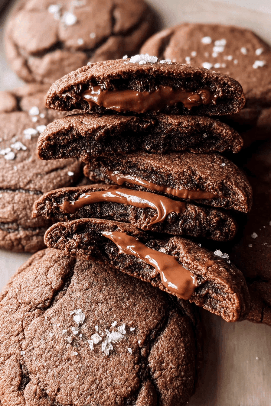 Nutella Chocolate Lava Cookies With Gooey Centers And Rich, Fudgy Flavor 7 Nutella Chocolate Lava Cookies