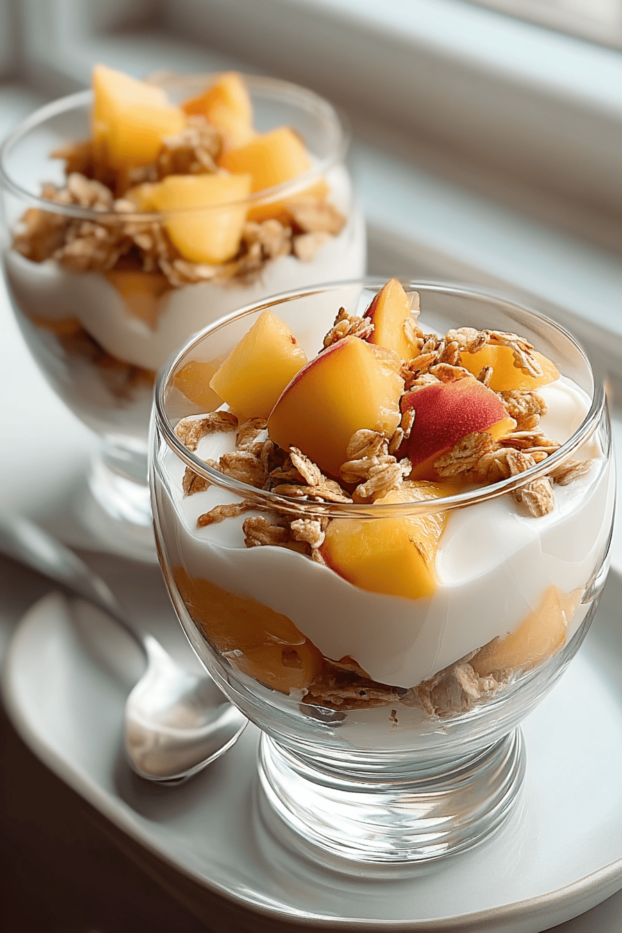 Peach Yogurt Parfaits