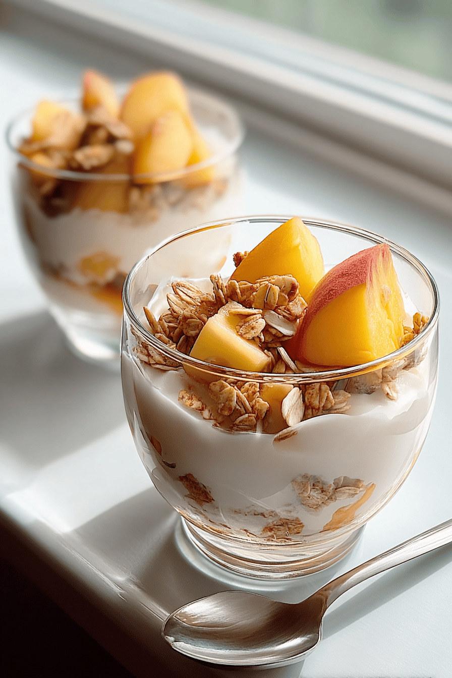 Peach Yogurt Parfaits