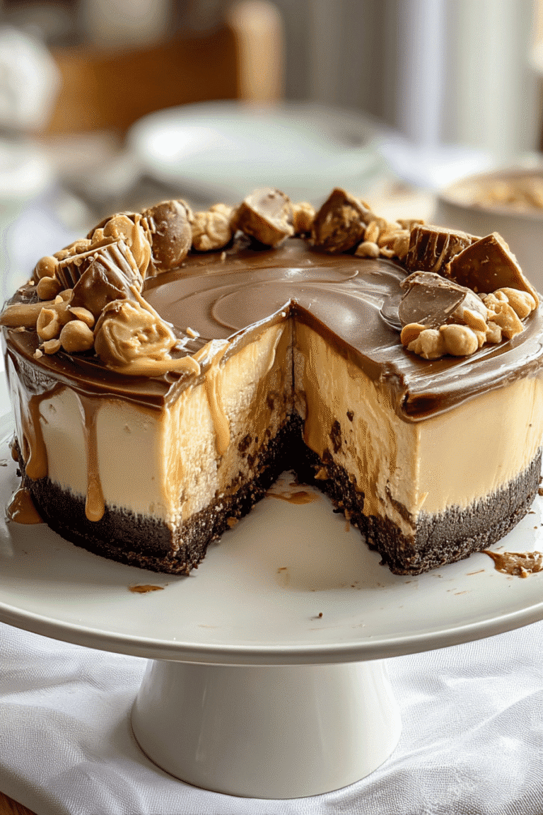 Peanut Butter Cheesecake With Savory Steak And Shrimp Stir Fry Twist 8 Peanut Butter Cheesecake 2.Png