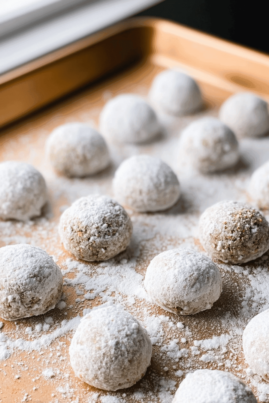 Pistachio Snowball Cookies Recipe With Buttery Texture And Crunchy Nut Flavor 7 Pistachio Snowball Cookies