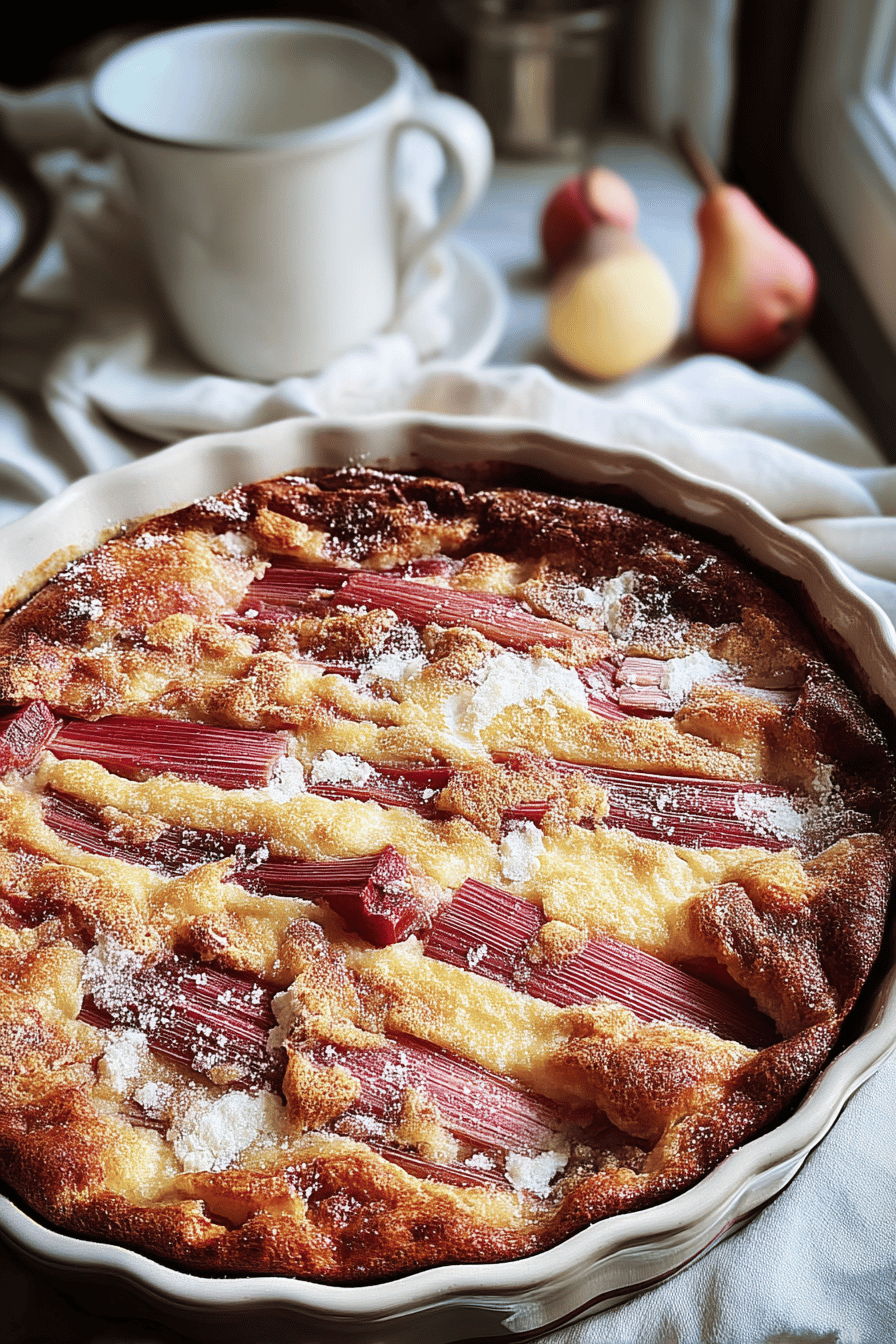 Rhubarb Clafoutis Recipe Simple Classic Style 7 Rhubarb Clafoutis Recipe