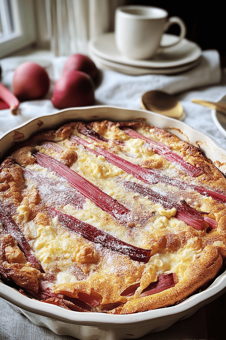 Rhubarb Clafoutis Recipe Simple Classic Style 6 Rhubarb Clafoutis Recipe