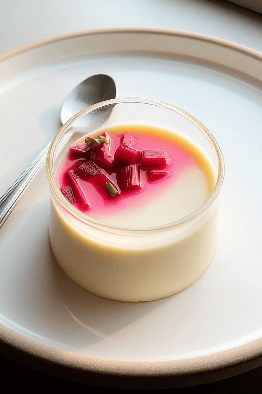 Rhubarb Panna Cotta