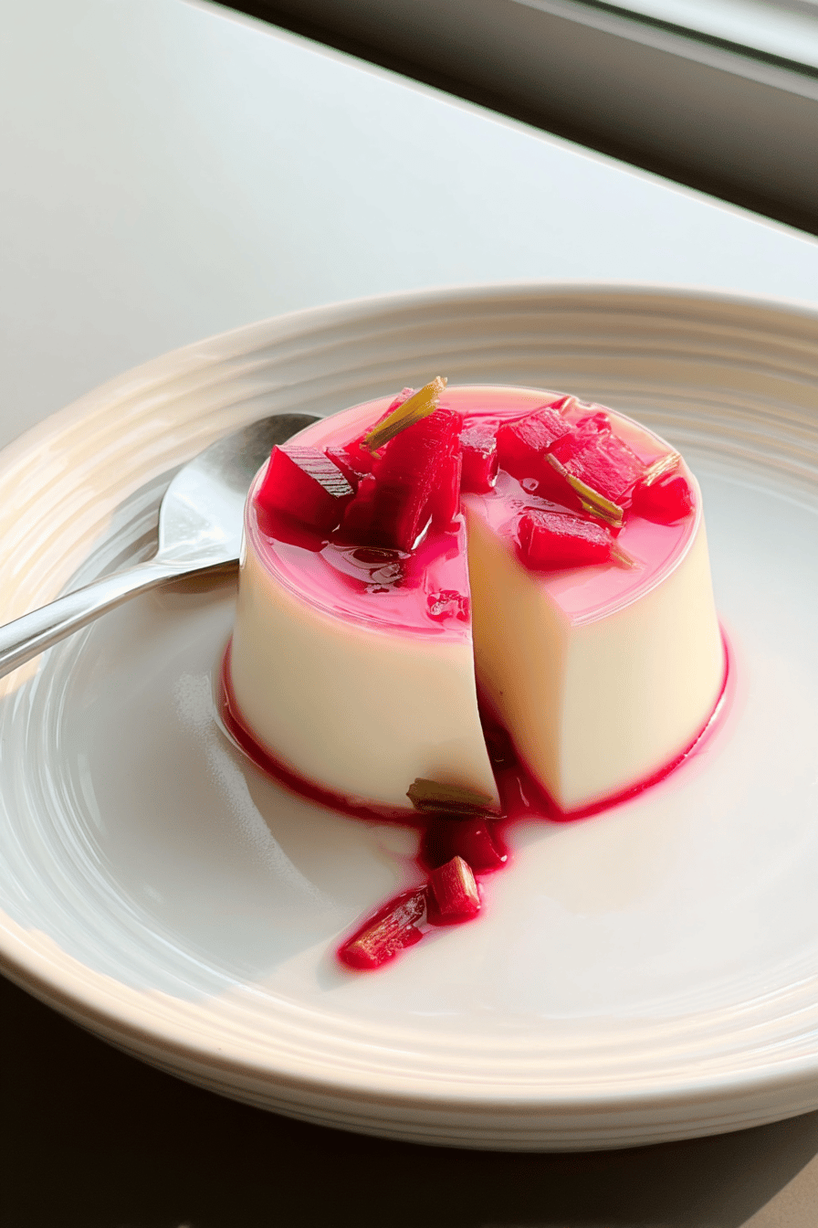 Rhubarb Panna Cotta