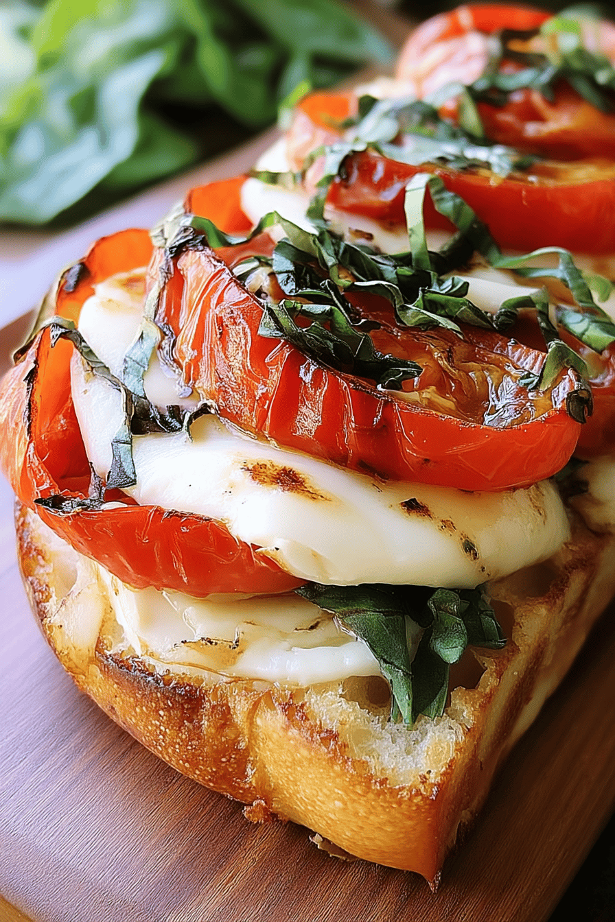 Roasted Pepper And Mozzarella Sandwich