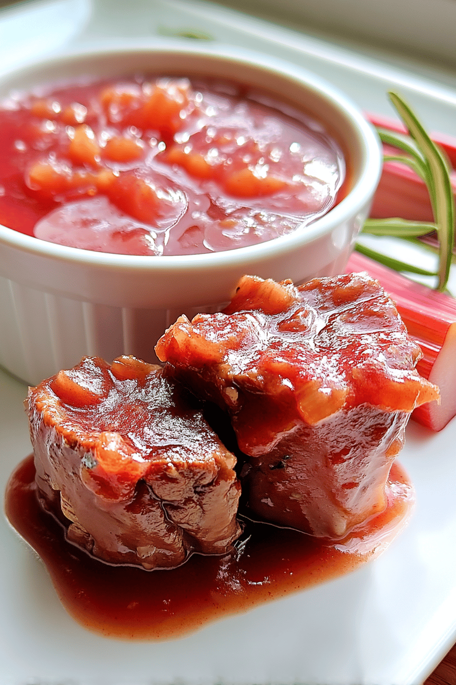 Savory Rhubarb Sauce