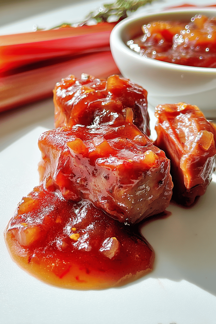 Savory Rhubarb Sauce