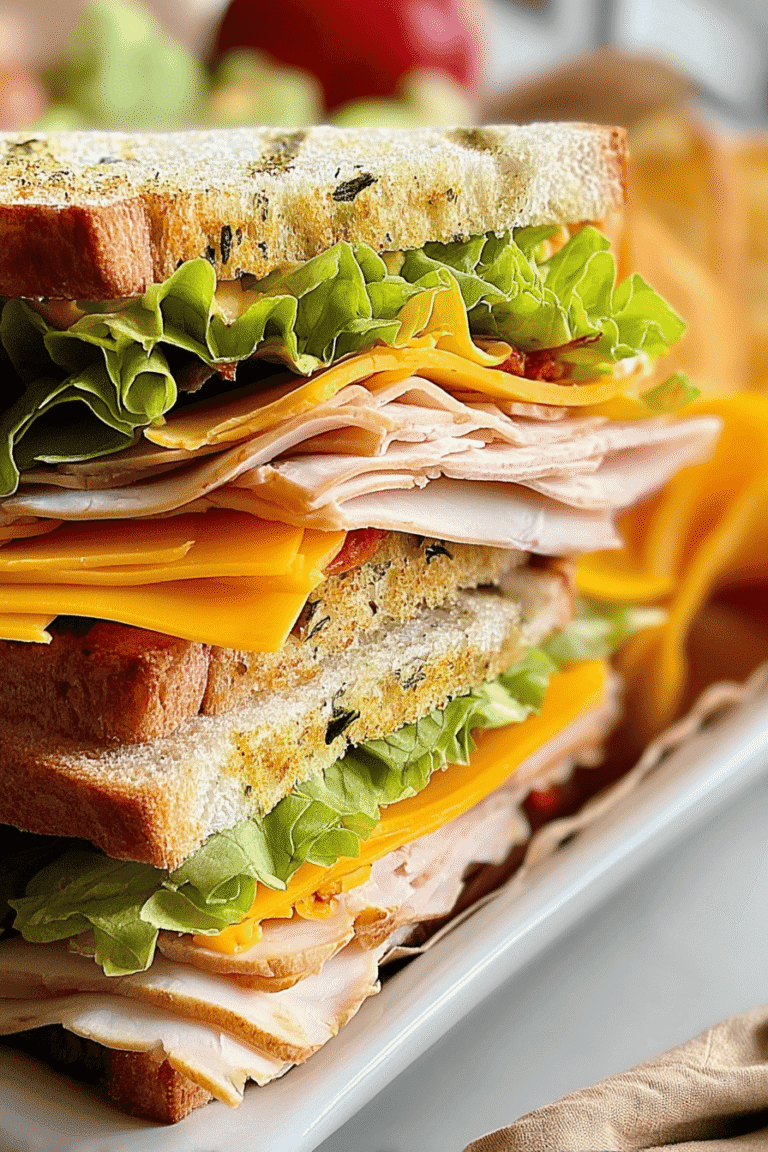 Smoked Turkey And Cheddar Sandwich 2.Png