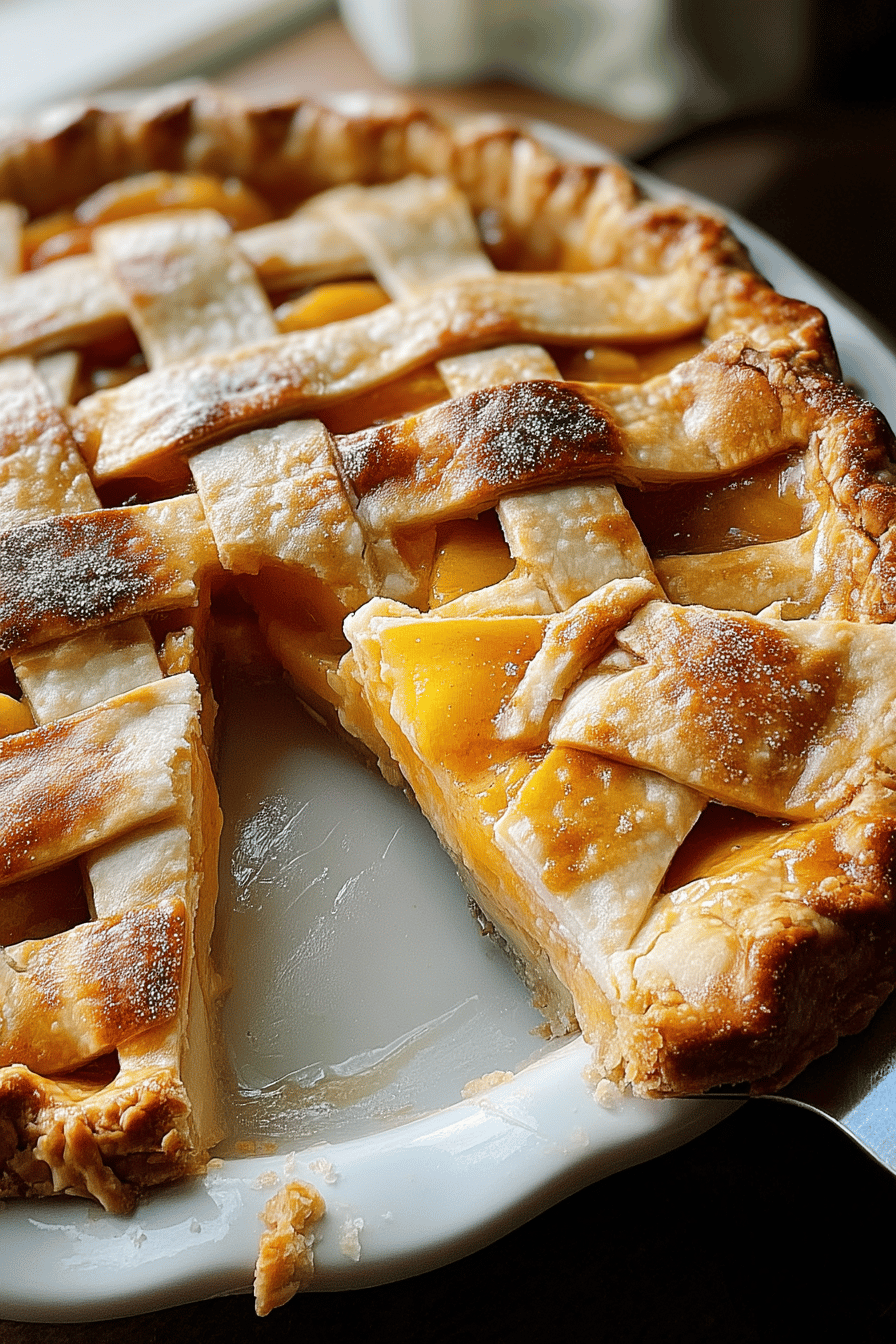 Southern Peach Pie Recipe