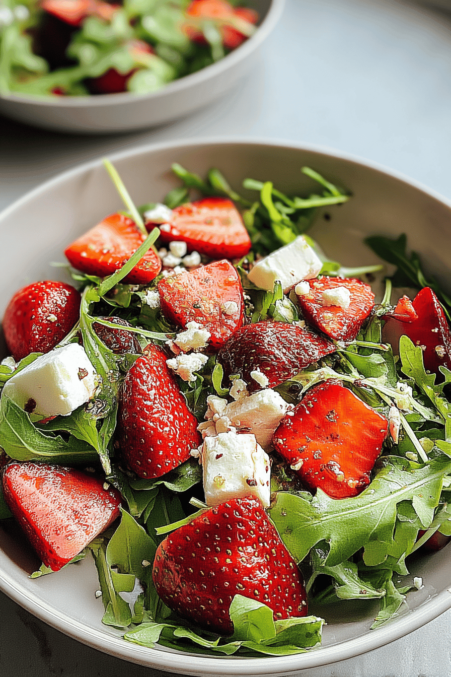 Strawberry Arugula Salad With Feta