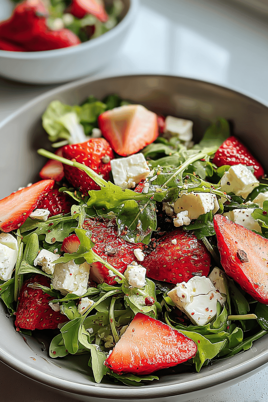 Strawberry Arugula Salad With Feta