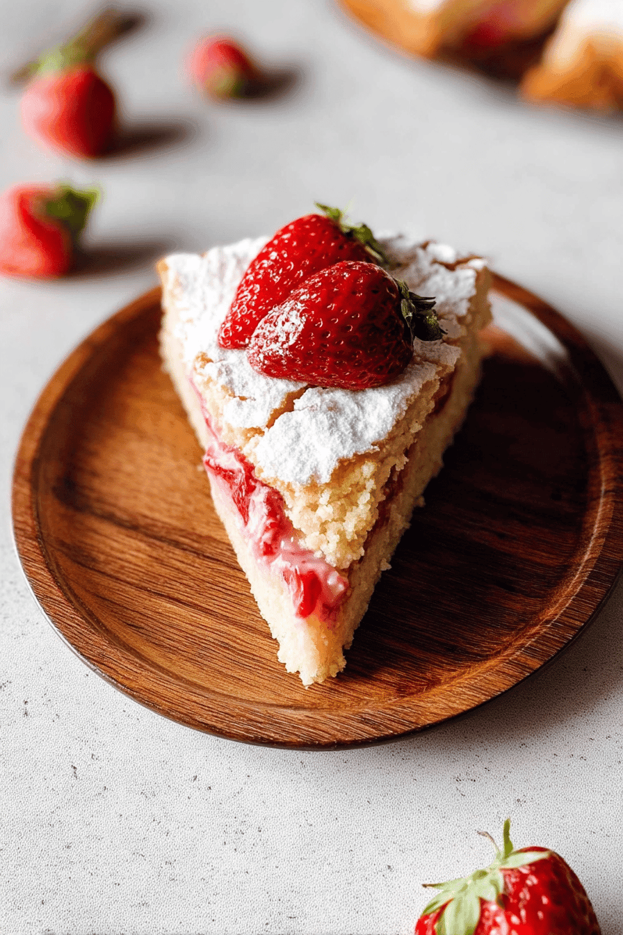 Strawberry Cheesecake Butter Cake With Creamy Filling And Gooey Texture You’ll Love 7 Strawberry Cheesecake Butter Cake
