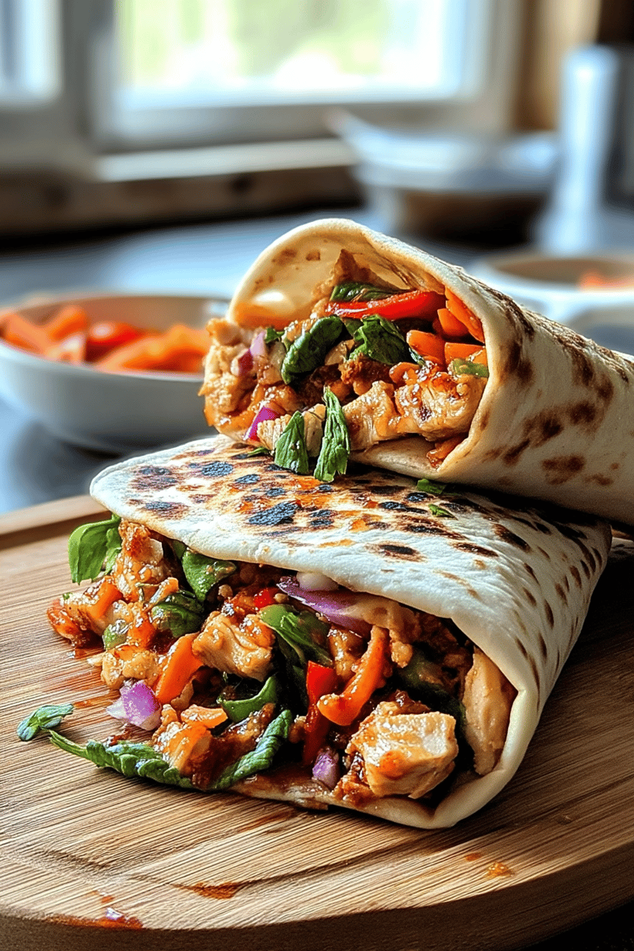 Sweet Chili Chicken Wrap Sandwich