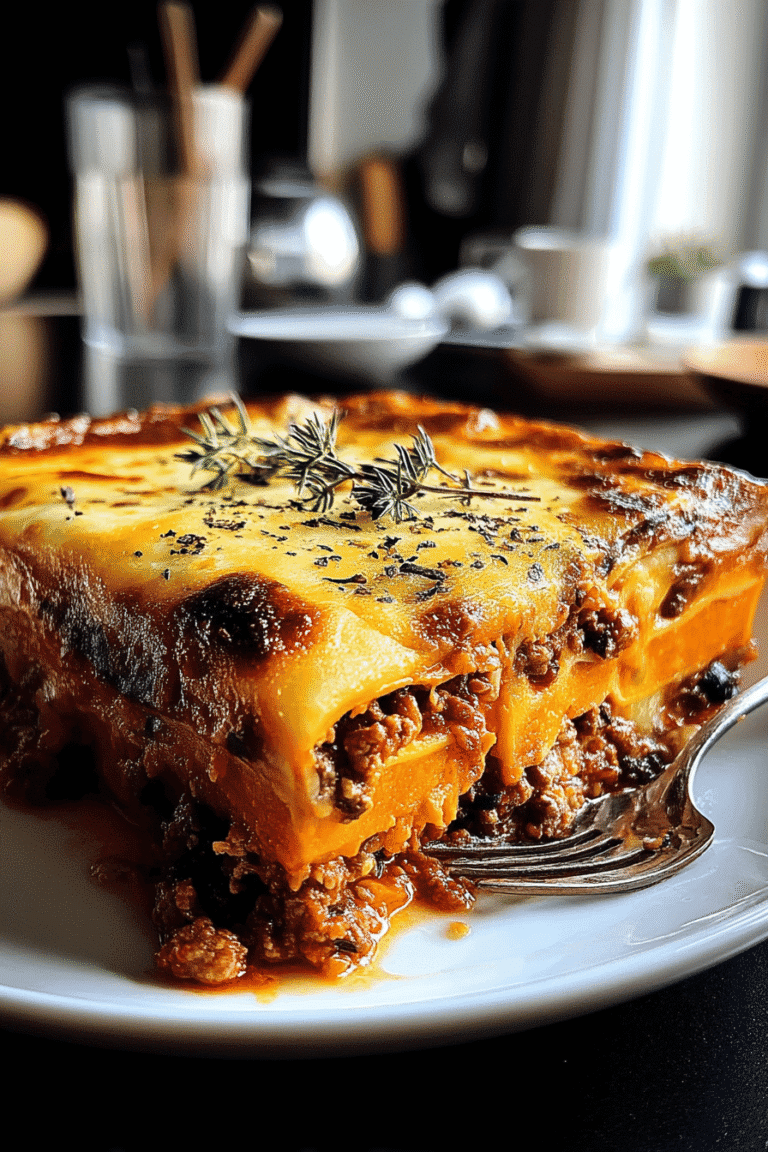 Sweet Potato Greek Moussaka With Eggplant, Steak, And Shrimp For A Hearty Dinner 8 Sweet Potato Greek Moussaka 2.Png