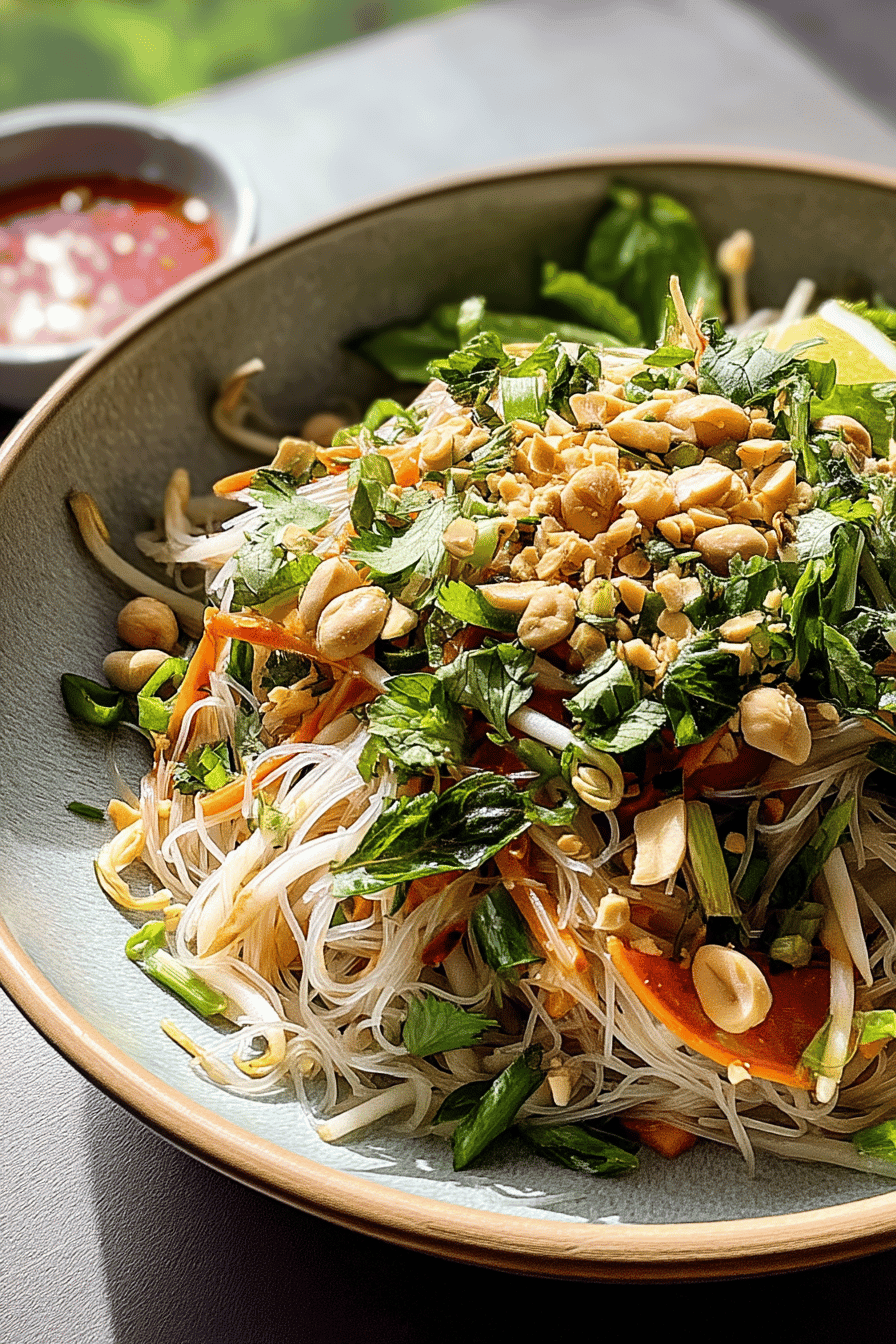 Thai Cold Noodle Salad With Peanut Dressing, Steak, And Shrimp Stir Fry Twist 6 Thai Cold Noodle Salad