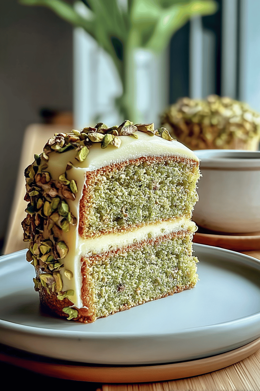 Vanilla Bean Pistachio Cake